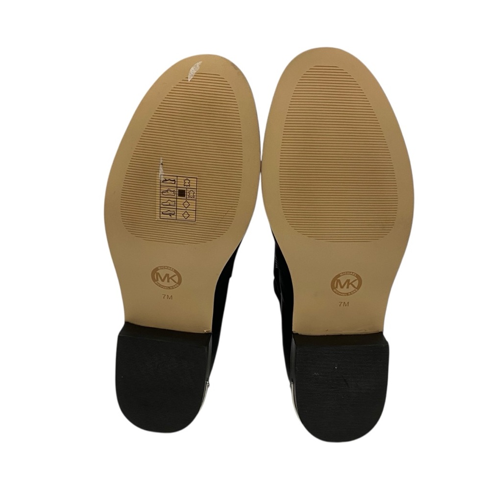 Michael Kors Solid Black Leather Ankle Boots - image 5